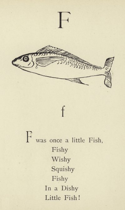 F harfi by Edward Lear